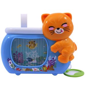 آویز تخت پلی گو مدلcurious cat aquarium 1630