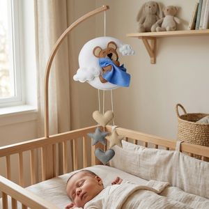 آویز تخت کودک ریماز مدل خرسی خوابالو