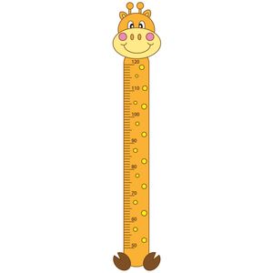 استیکر اندازه گیری کودک باروچین مدل زرافه کد 349