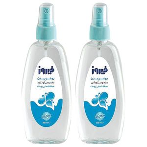 اسپری روغن بچه فیروز مدل نرم کننده حجم 200 میلی لیتر مجموعه 2 عددی