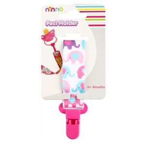 بند پستانک نیننو مدل pink elephant