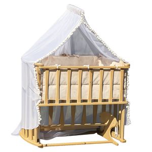 تخت کنار مادر مدل گهواره ای کد nil0327 سایز 90 × 60