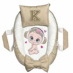 تشک غلت گیر نوزاد پاد آفرین مدل فانتزی طرح حرف k