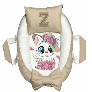 تشک غلت گیر نوزاد پادآفرین مدل گربه طرح حرف z