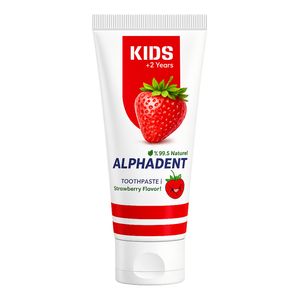 خمیردندان کودک آلفادنت مدل n g strawberry حجم 50 میلی لیتر