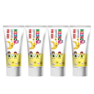 خمیردندان کودکان هیشو ریک مدل banana حجم 50 میلی لیتر مجموعه 4 عددی