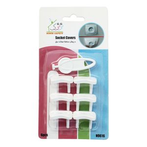 درپوش پریز برق کودک نی نی ک مدل n9616 cw بسته 6 عددی