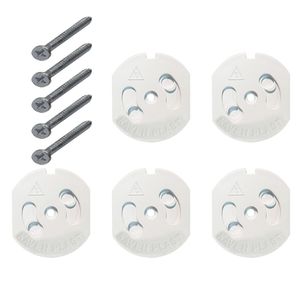 درپوش پریز برق کودک کاوه مدل dr 2152 بسته 5 عددی به همراه پیچ برای نصب