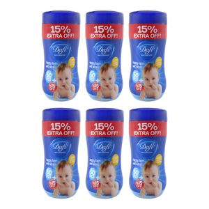 دستمال مرطوب دافی مدل nappy rash مجموعه 6 عددی
