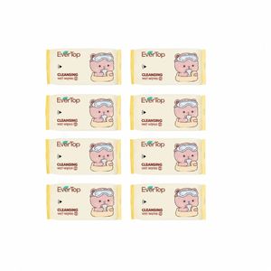 دستمال مرطوب کودک اورتاپ مدل cleansing بسته 8 عددی