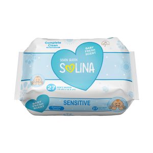 دستمال مرطوب کودک سون کوئین مدل baby fresh scent بسته 27 عددی