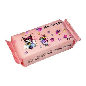 دستمال مرطوب کودک مدل mini wipes طرح گربه کیوت