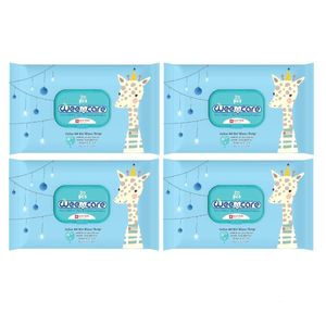دستمال مرطوب کودک وی کر مدل cotton seed oil چهار بسته 20 عددی