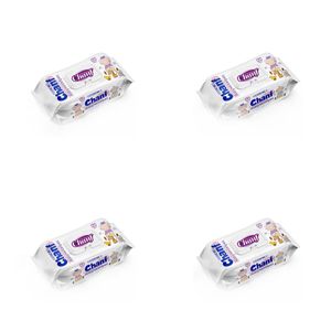 دستمال مرطوب کودک چانف مدل اقتصادی مجموعه 4 عددی