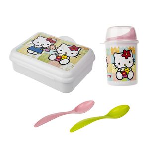 ست 4 تکه غذاخوری کودک بلو بیبی مدل hello kitty m00