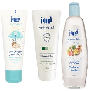 ست بهداشتی کودک فیروز مدل talc مجموعه 3 عددی