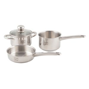 ست ظرف غذای کودک پارس استیل مدل metal handle