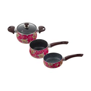 سرویس پخت و پز 4 پارچه کودک خورشید طرح خرس فرشته مدل kh004