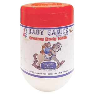شامپو بدن کودک بیبی گانیکس مدل girl red حجم 250 میلی لیتر