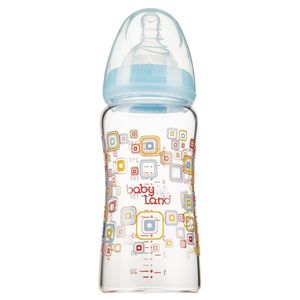 شیشه شیر بیبی لند مدل 373square ظرفیت 240 میلی لیتر