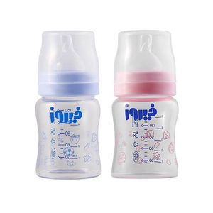 شیشه شیر فیروز مدل hrz ظرفیت 150 میلی لیتر مجموعه 2 عددی