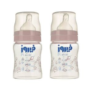 شیشه شیر فیروز مدل pyrex ظرفیت 150 میلی لیتر مجموعه دو عددی
