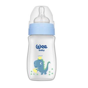 شیشه شیر وی بیبی مدل w136.2  طرح دایناسور حجم 250 میلی لیتر