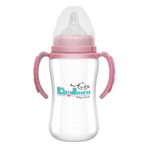 شیشه شیر پلی کربنات دکتر جین مدل b14 دسته دار ظرفیت280 میلی لیتر