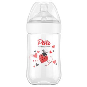 شیشه شیر پینو بیبی مدل natural sence کد l618 گنجایش 260 میلی لیتر