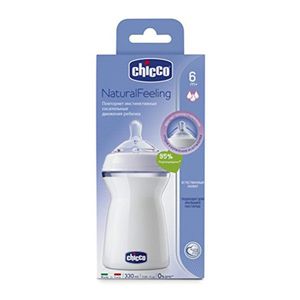 شیشه شیر چیکو مدل natural feeling3 گنجایش 330 میلی لیتر