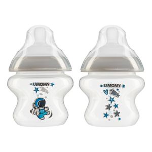 شیشه شیر یومامی مدل anti colic گنجایش 150 میلی لیتر   بسته 2 عددی