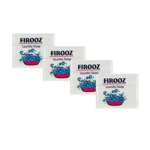 صابون لباسشویی فیروز کد 01 وزن 120 گرم 4 بسته 3 عددی