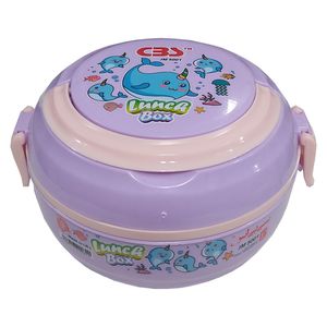 ظرف غذای کودک سی بی اس کد jm5001 طرح نهنگ شاخ دار
