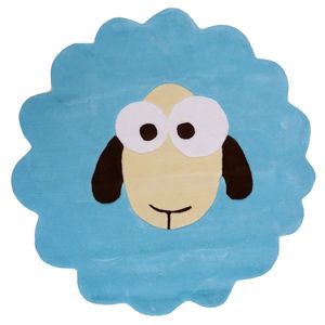 فرش بهتافت نیمه دستبافت طرح کودک 9000 سایز 130x130