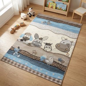 فرش ماشینی ساوین طرح اتاق کودک کد 4034
