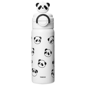 فلاسک کودک مدل dual cap طرح w panda گنجایش 0.55 لیتر