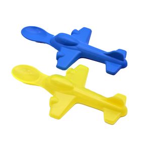 قاشق غذا خوری کودک مدل airplane بسته 2 عددی