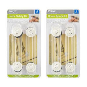 قفل درب کابینت مدل home safety kit دو بسته 4 عددی