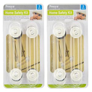 قفل درب کابینت پویا مدل home safety kit دو بسته 2 عددی