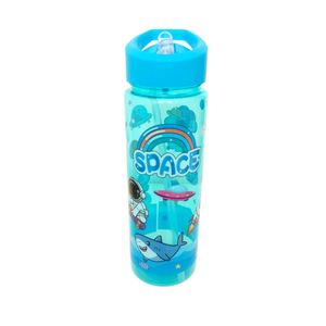 قمقمه کودک طرح فضانورد و رنگین کمان مدل space کد g t 72 گنجایش 0.6 لیتر