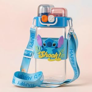 قمقمه کودک مدل دوحالته بند دار طرح استیچ (stitch)  گنجایش 0.45 لیتر