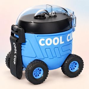 قمقمه کودک مدل ماشین کد ۴w ظرفیت ۵۵۰ میلی‌لیتر