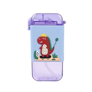 قمقمه کودک مدل نی دار طرح دایناسور کد bobo191 گنجایش 0.200 لیتر