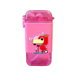 قمقمه کودک مدل نی دار طرح طوطی کد bobo194 گنجایش 0.200 لیتر