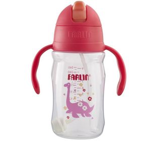 لیوان آبمیوه خوری کودک فارلین مدل نی دار سوپاپ دار کد ag 10021