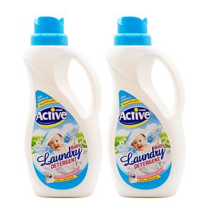 مایع لباسشویی کودک اکتیو مدل baby وزن 1500 گرم بسته 2 عددی