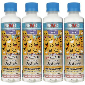 مایع پاک کننده لباس کودک بمو مدل fan4 حجم 250 میلی لیتر بسته 4 عددی