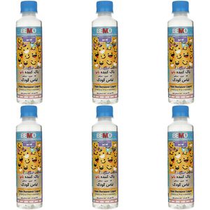 مایع پاک کننده لباس کودک بمو مدل fan4 حجم 250 میلی لیتر بسته 6 عددی