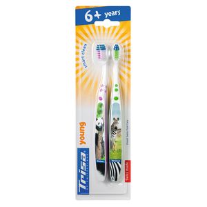 مسواک کودک تریزا مدل smart clean برای کودکان 6 سال به بالا بسته 2 عددی