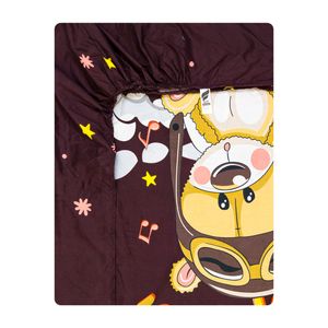 ملحفه میکرو کودک آدنو مدل little bear کد mc12 سایز 70x135 سانتی متر